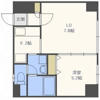 北海道札幌市中央区南五条西10丁目(マンション)の賃貸物件603の間取り