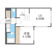 北海道札幌市白石区本郷通1丁目南(マンション)の賃貸物件303の間取り