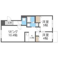 北海道札幌市豊平区西岡五条1丁目(マンション)の賃貸物件202の間取り