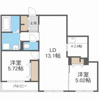 北海道札幌市中央区北三条東7丁目(マンション)の賃貸物件302の間取り
