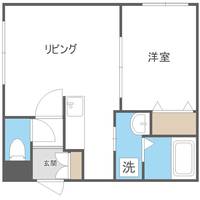 北海道札幌市白石区本通13丁目南(マンション)の賃貸物件405の間取り