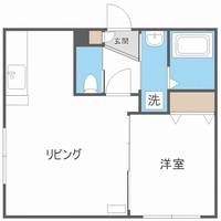 北海道札幌市厚別区厚別中央四条2丁目(マンション)の賃貸物件106の間取り