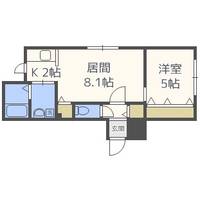 北海道札幌市中央区大通東5丁目(マンション)の賃貸物件205の間取り