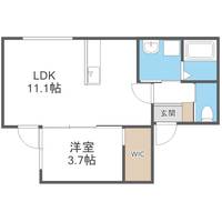 北海道札幌市東区北十九条東16丁目(マンション)の賃貸物件301の間取り