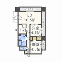 北海道札幌市中央区北五条東2丁目(マンション)の賃貸物件1111の間取り