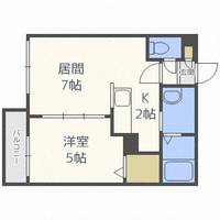 北海道札幌市西区西町北2丁目(マンション)の賃貸物件406の間取り