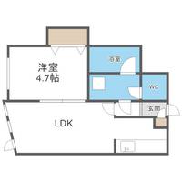 KAZU本通201の間取り