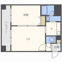 北海道札幌市豊平区豊平三条3丁目(マンション)の賃貸物件305の間取り