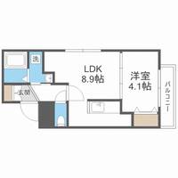 北海道札幌市中央区南七条西13丁目(マンション)の賃貸物件101の間取り
