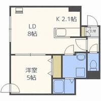北海道札幌市中央区北四条西22丁目(マンション)の賃貸物件101の間取り