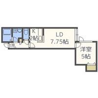 北海道札幌市白石区菊水上町四条3丁目(アパート)の賃貸物件206の間取り