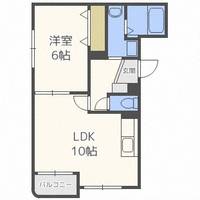 北海道札幌市北区北三十八条西7丁目(マンション)の賃貸物件301の間取り