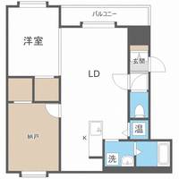 北海道札幌市西区発寒六条10丁目(マンション)の賃貸物件301の間取り