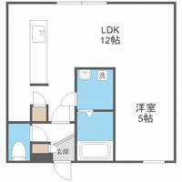 北海道札幌市白石区南郷通9丁目南(マンション)の賃貸物件405の間取り