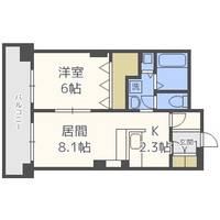 北海道札幌市中央区南十一条西12丁目(マンション)の賃貸物件の間取り