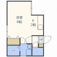 北海道札幌市白石区菊水五条3丁目(マンション)の賃貸物件201の間取り