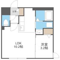 北海道札幌市中央区南九条西11丁目(マンション)の賃貸物件103の間取り