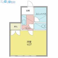 コテージプラネットA107の間取り
