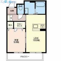 マストタウン上所Cの間取り