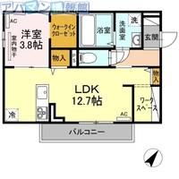ピターニュ Bの間取り