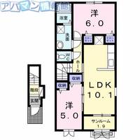 フェイシス横越Ⅰの間取り