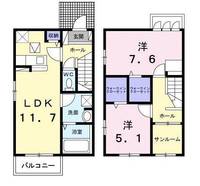 ベルシエル Ⅲ101の間取り