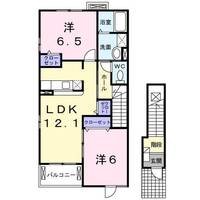 レジデンス カレント Aの間取り