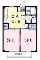 ハマタウン102の間取り