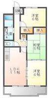 クレストパレス・学園前403の間取り