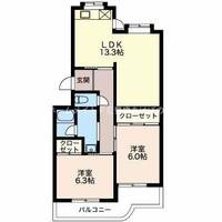 ハイツサンスカイ503の間取り