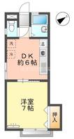 愛知県豊田市青木町2丁目(アパート)の賃貸物件206の間取り