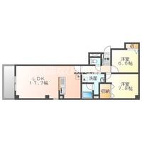愛知県安城市末広町(マンション)の賃貸物件13-Eの間取り