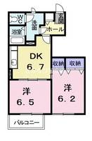 愛知県安城市古井町揚リ登(アパート)の賃貸物件103の間取り