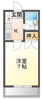 コーポ東海の間取り