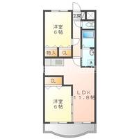 愛知県安城市榎前町井杭山(マンション)の賃貸物件102の間取り