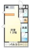 愛知県知立市上重原2丁目(アパート)の賃貸物件201の間取り