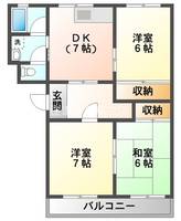 コーポラススギウラの間取り