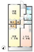プラチナハイツ安井Ⅲ410の間取り