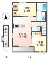 物件の間取り画像