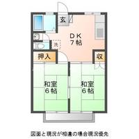 愛知県豊川市伊奈町縫殿(アパート)の賃貸物件202の間取り