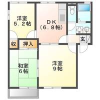 愛知県豊川市一宮町錦(アパート)の賃貸物件202の間取り