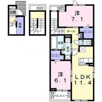 Rico・alivio Ⅱの間取り