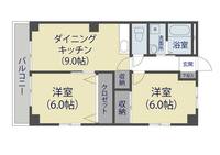 埼玉県草加市松原4丁目の賃貸アパートの間取り
