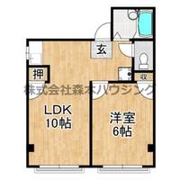 萱島ツインマンション 401の間取り