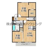 グランドゥール畷 203の間取り