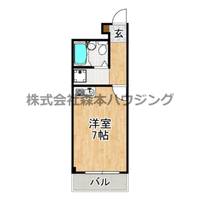 近江マンション 203の間取り