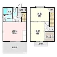 メゾネット不知火の間取り