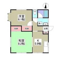 外岡ハイツBの間取り