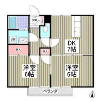 シティハイツブリッジBの間取り