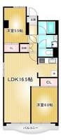 政喜ハイツの間取り